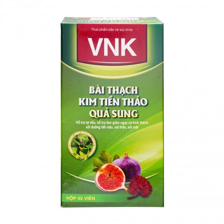 Thạch lam thông kim tiền thảo quả sung giảm nguy cơ hình thành sỏi Cali USA (Hộp 45 viên)