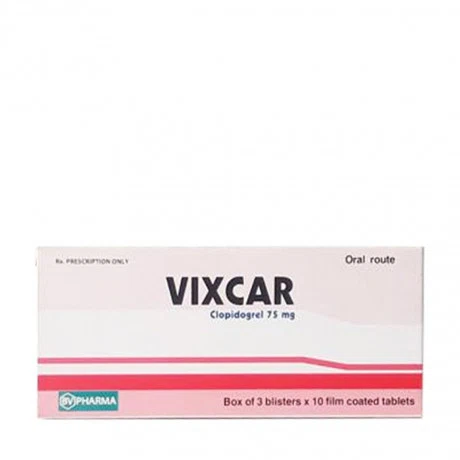 Vixcar (Clopidogel 75mg) (3vix10vien)