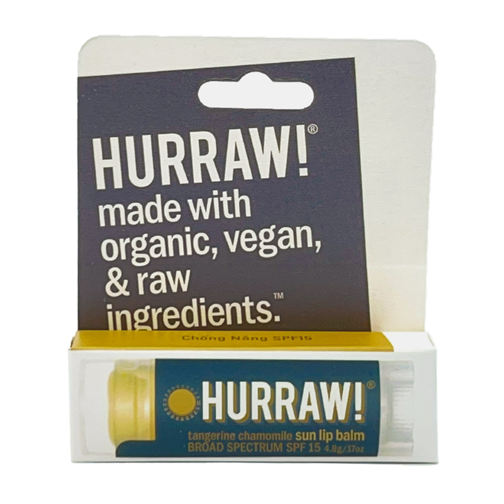 Son dưỡng môi Hurraw! Sun Lip Balm - Chống Nắng SPF15 4.8g/.17oz