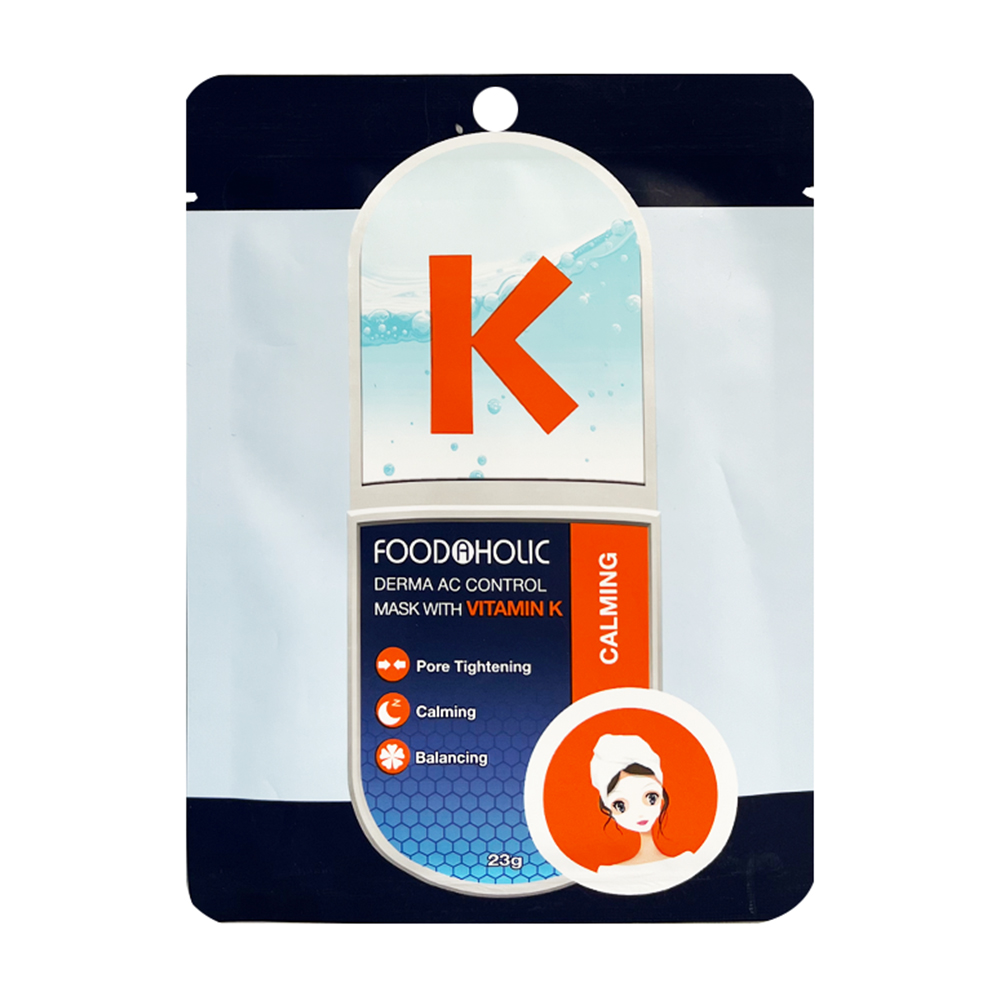 Mặt nạ phục hồi da mụn Derma AC Control Mask With Vitamin K Foodaholic (23g)