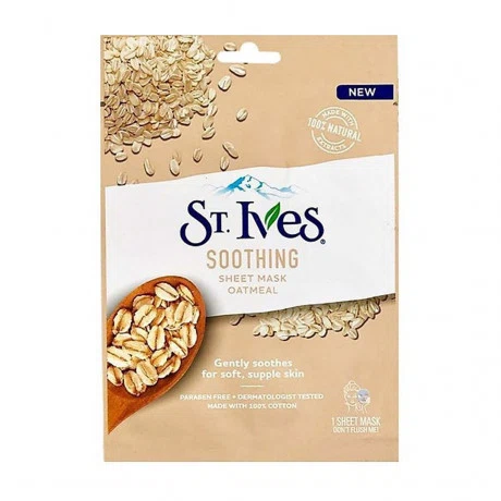 Mặt nạ dưỡng da chiết xuất yến mạch ST. Ives Soothing Sheet Mask Oatmeal