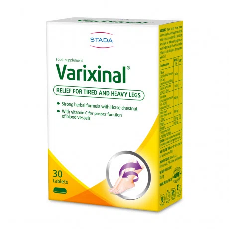 Viên hỗ trợ triệu chứng suy giãn tĩnh mạch Stada Varixinal (Hộp 30 viên nén)