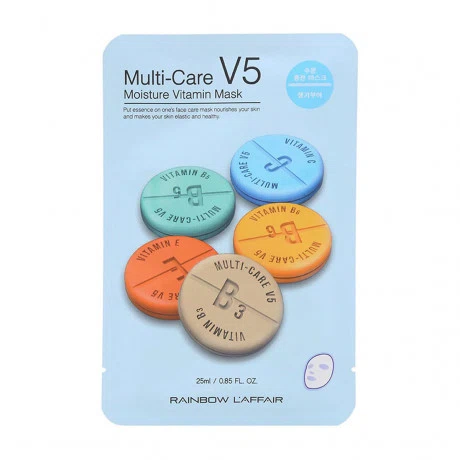 RainBow L'affair Multi Care V5 Moisture Vitamin Mat Na Duong Da 25ml