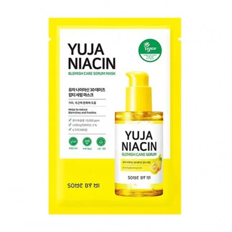 Mặt nạ sáng da chiết xuất thanh yên Some By Mi Yuja Niacin 30 Days Blemish Care Serum Mask (25g)