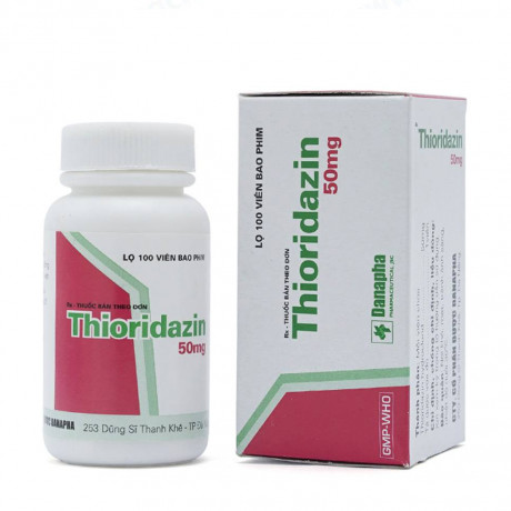 Viên nén Thioridazin 50mg làm giảm các rối loạn tâm thần (hộp 100 viên)