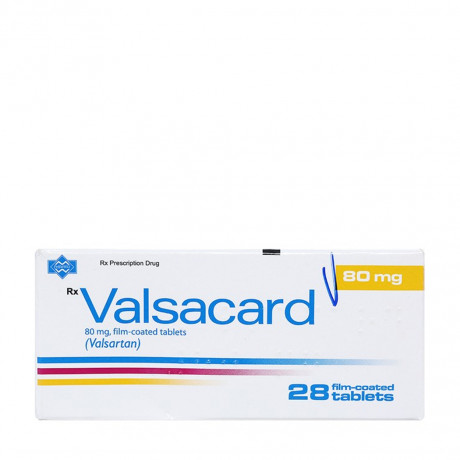 Viên nén Valsacard 80mg điều trị tăng huyết áp, suy tim (4 vỉ x 7 viên)