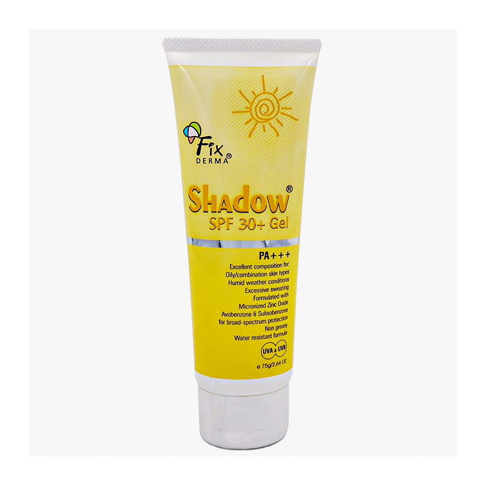 Fixderma Gel Chong Nang, Duong Am Da Shadow SPF 30+ Gel 75G