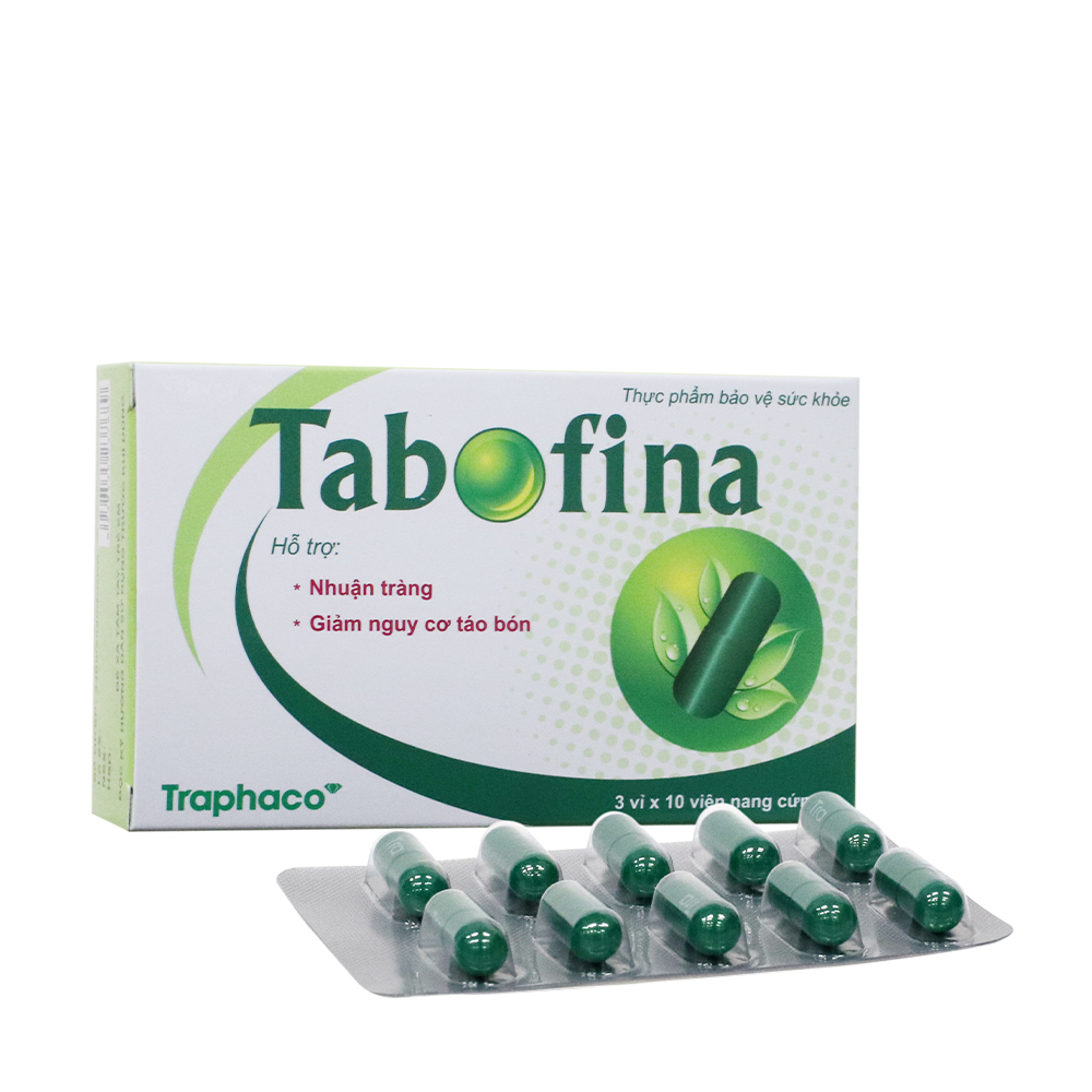 Traphaco Tabofina Vien Uong H.Tro Nhuan Trang, Giam Tao Bon (3 vi x 10 vien)