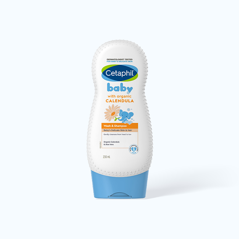 Cetaphil Baby Sua Tam Goi Toan Than 2in1 Organic Calendula Chai 230ml