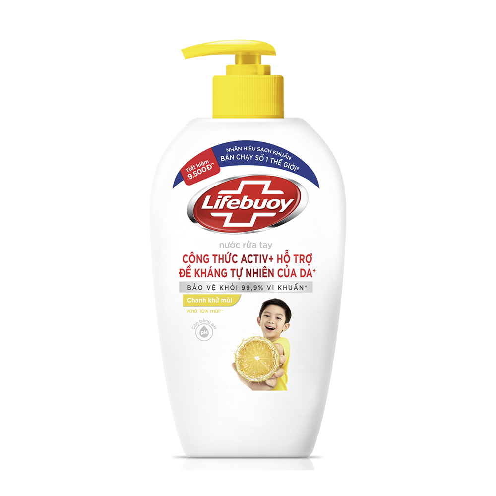 Lifebuoy Nuoc Rua Tay Chanh Khu Mui 500g/450g