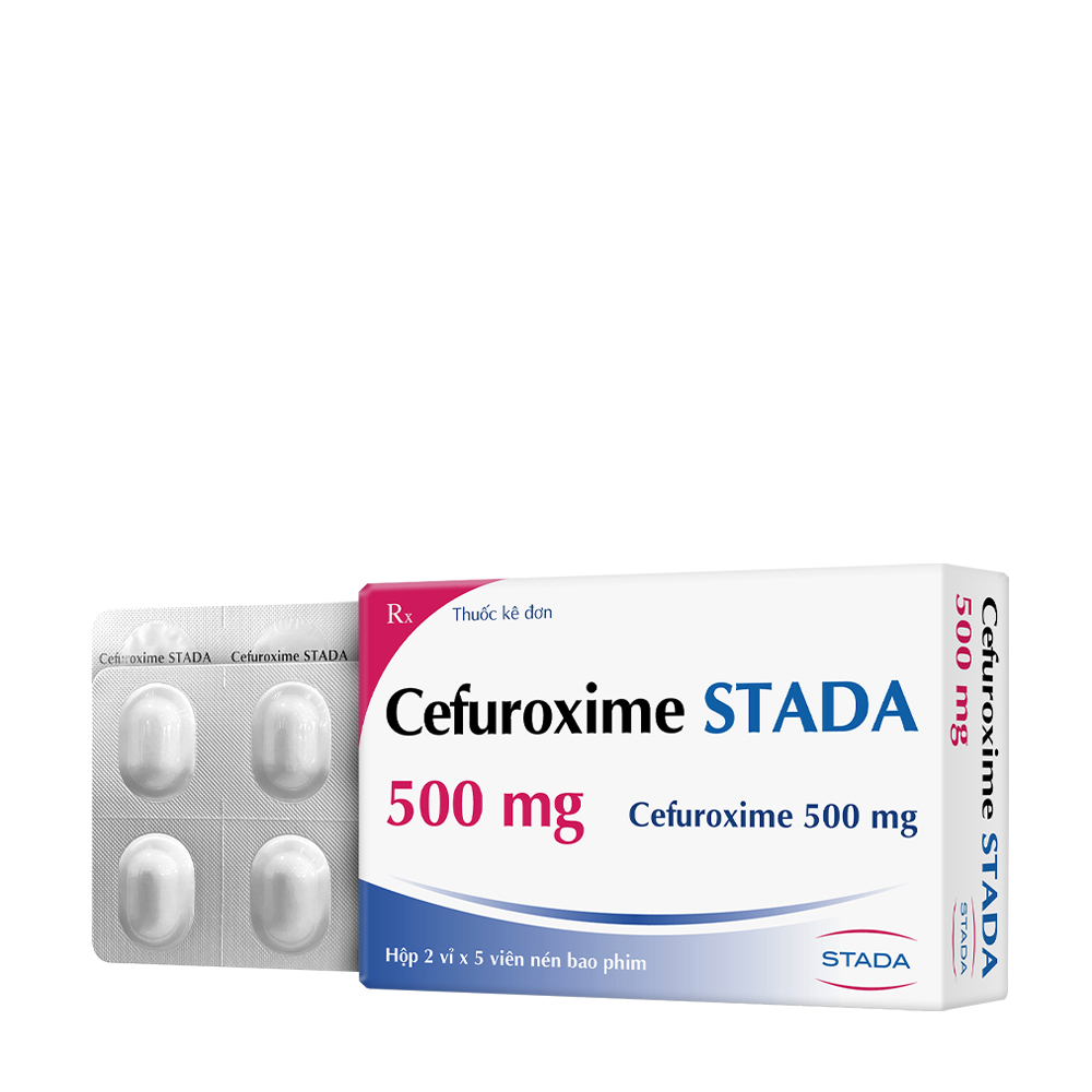 Cefuroxim STADA 500 mg (10Vi x 10Vien)