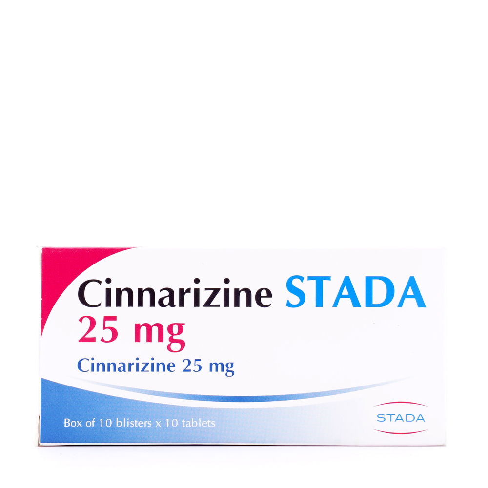 Cinnarizine STADA 25 mg (10Vi x 10Vien)