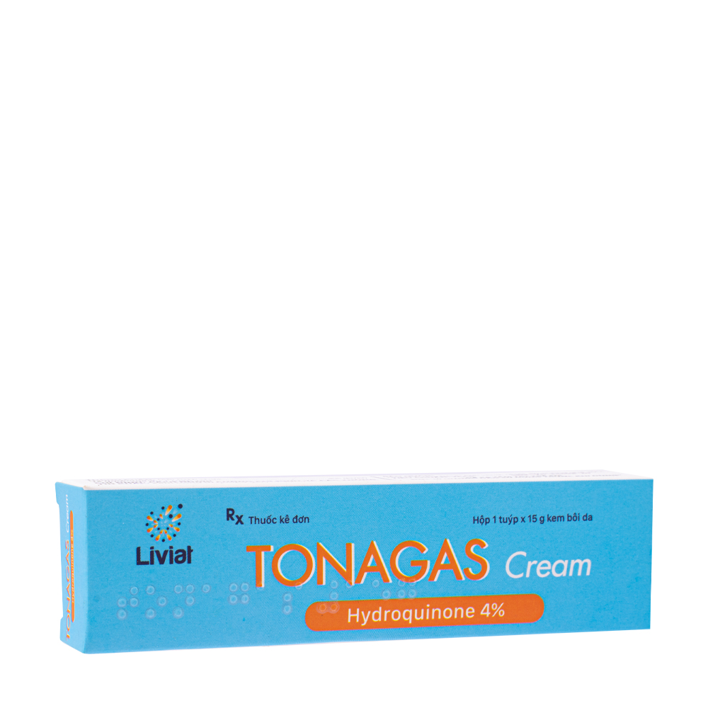 Thuốc dùng ngoài Tonagas trị nám da, sạm da, tàn nhang, nốt ruồi (tuýp 15g)