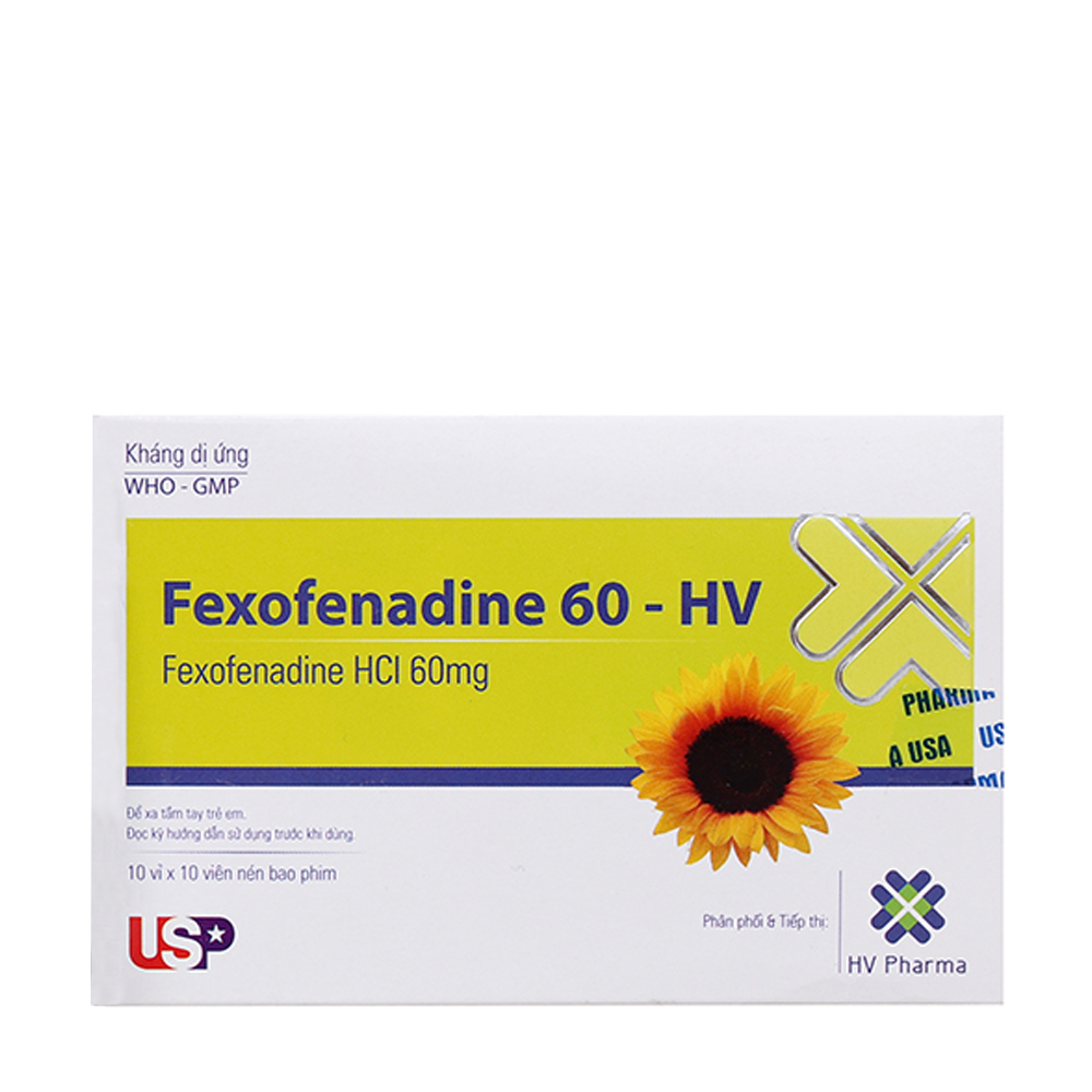 FEXOFENADIN 60 - HV (Hop 10 Vi x 10 Vien)