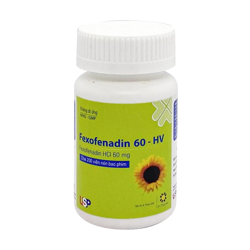 FEXOFENADIN 60 - HV (Chai 200 Vien)
