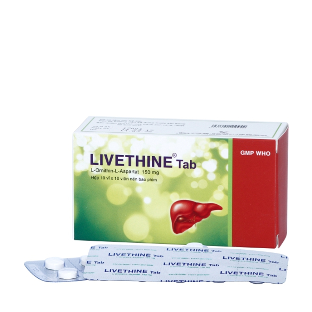 Viên nang Livethine 150mg Bidiphar điều trị viêm gan, xơ gan (10 vỉ x 10 viên)
