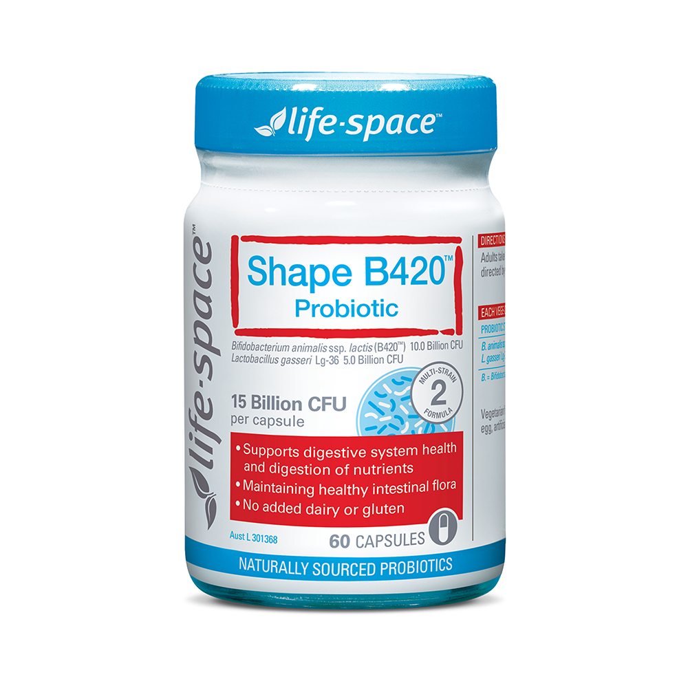 LIFESPACE Shape B420 Probiotic Men Vi Sinh HTro Kiem Soat Can Nang (Hop 60V)
