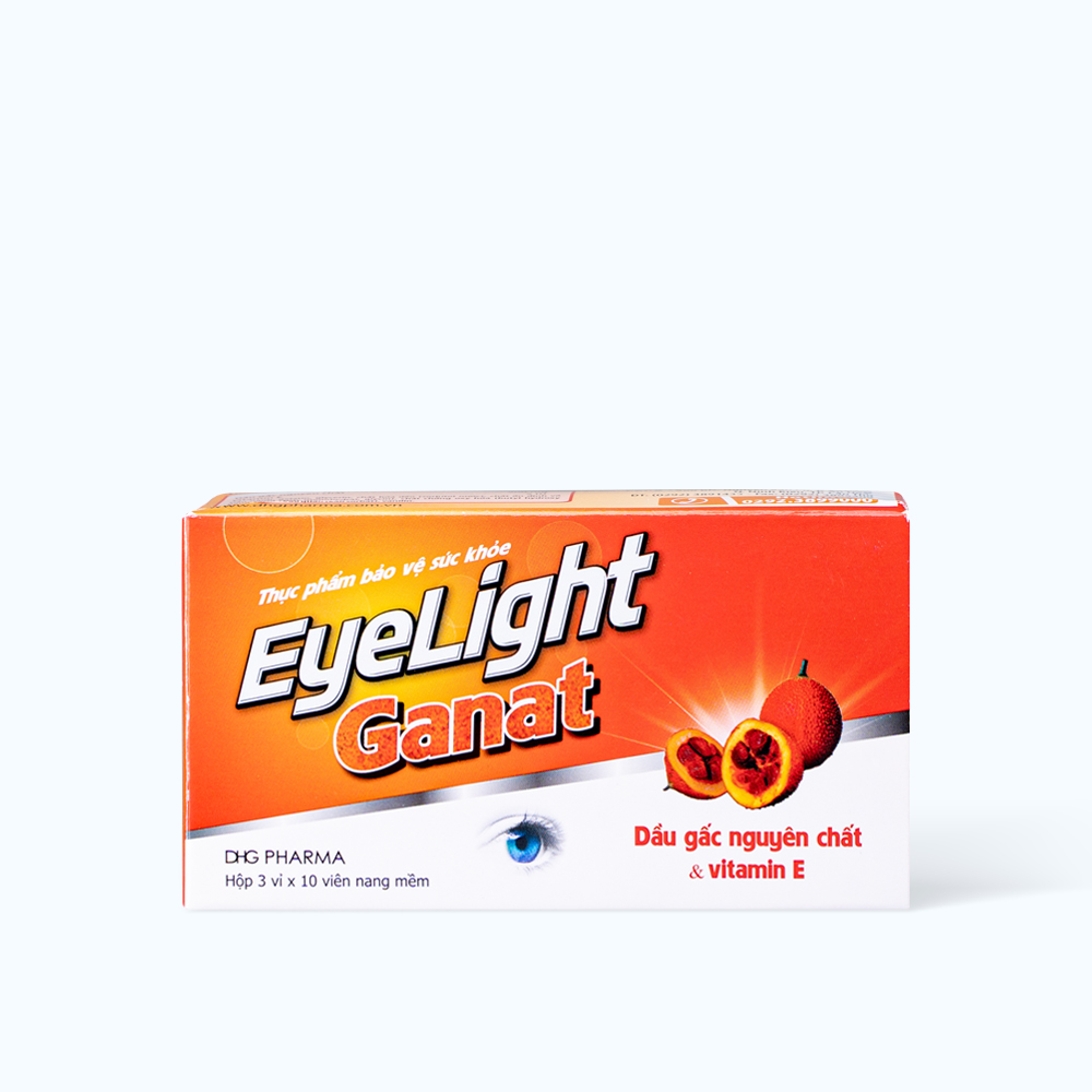 DHG PHARMA Eyelight Ganat Bo Sung Vitamin E, Dau Gac Cho Mat (3Vi x 10vien)