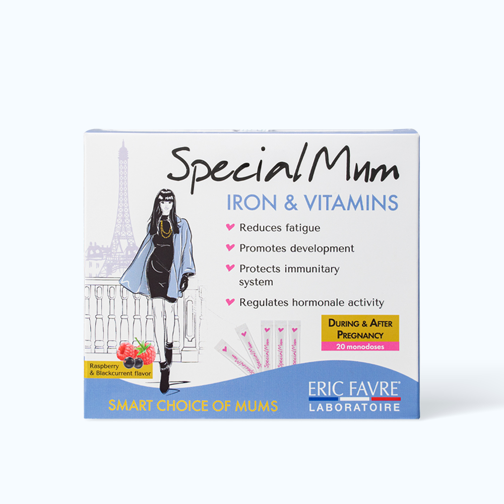 SPECIAL MUM Fer Et Bo Sung Sat & Vitamins Cho Me Bau (Hop 20Goix10ml)