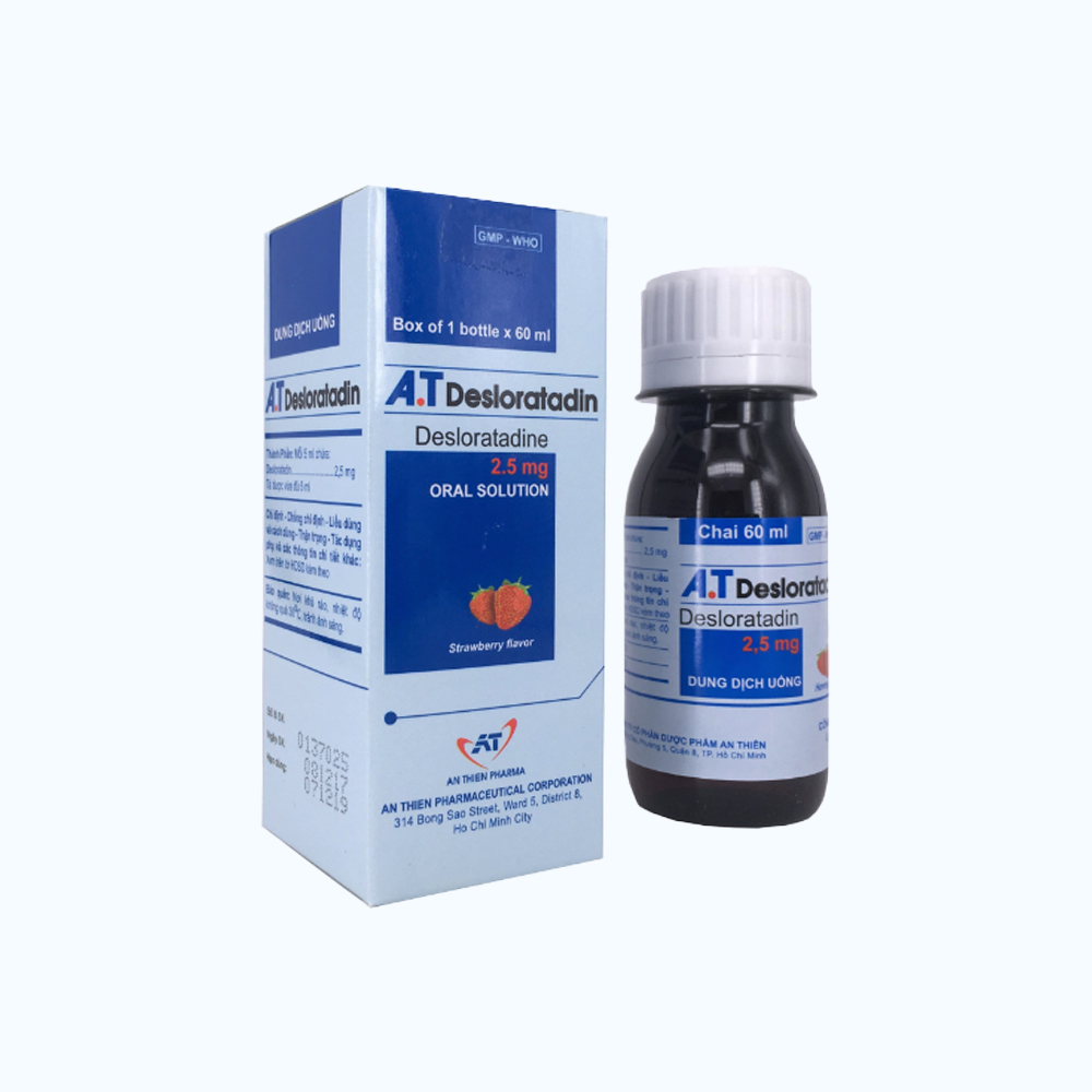 A.T DESLORATADIN SYR 2.5MG (Chai 60ml)
