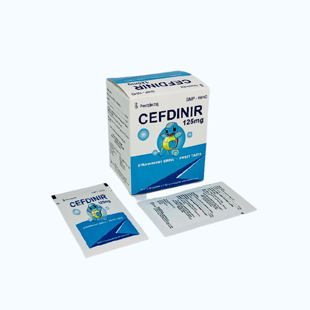 Cefdinir 125mg S.Pharm (Hộp 30 gói x 1,5g)