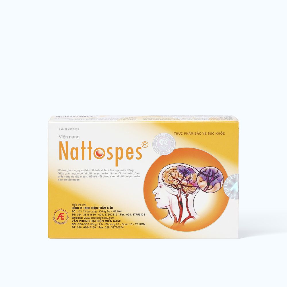 IMC Nattospes Ho Tro Tan Cuc Mau Dong Ngua Tai Bien (Hop 30v)