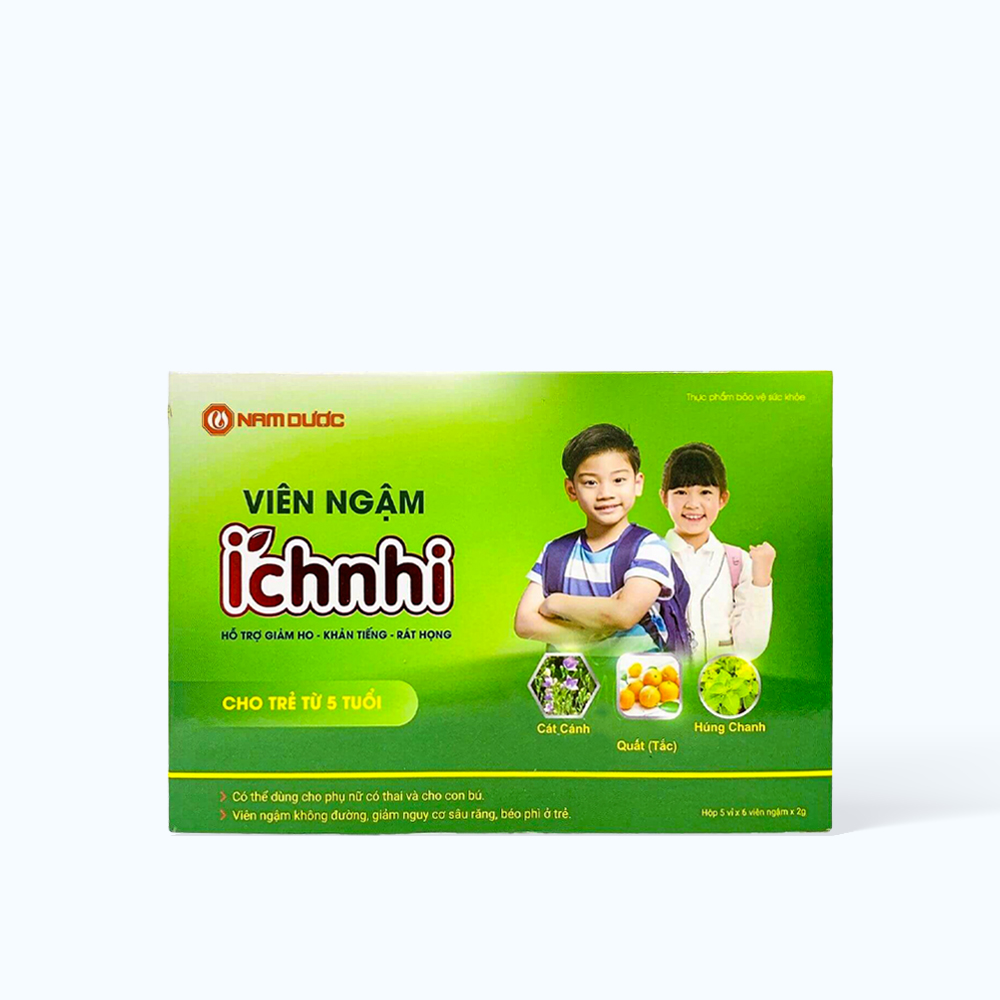 NAM DUOC Ich Nhi Vien Ngam Giam Viem Hong Cho Tre Tu 5Y (Hop 5 Vi x 6 V)