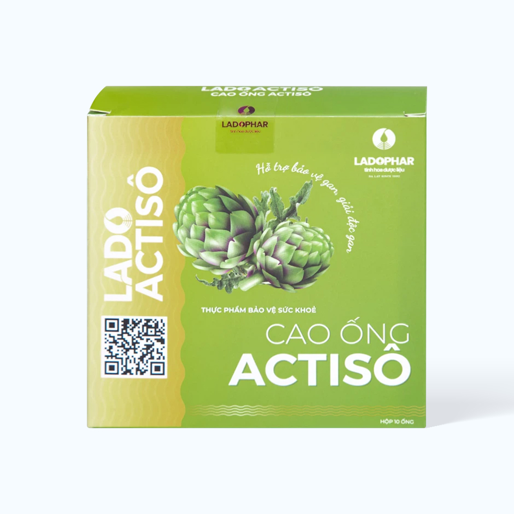 LADOPHAR Cao ong Actiso Ladoactiso Ho Tro Bao Ve Gan Va Giai Doc Gan (Hop 10 ong)