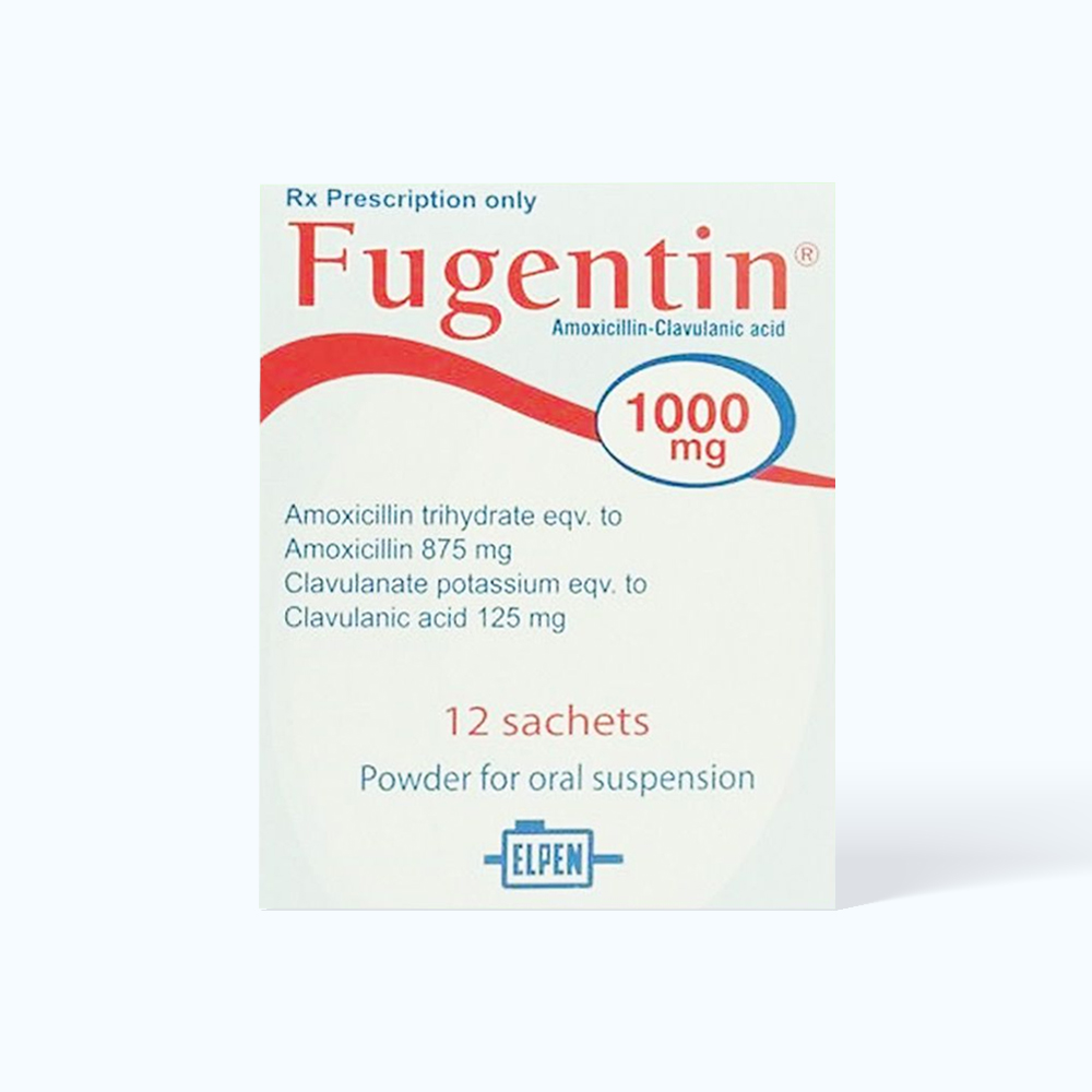 Fugentin 875mg/125mg Elpen (Hộp 12 gói)
