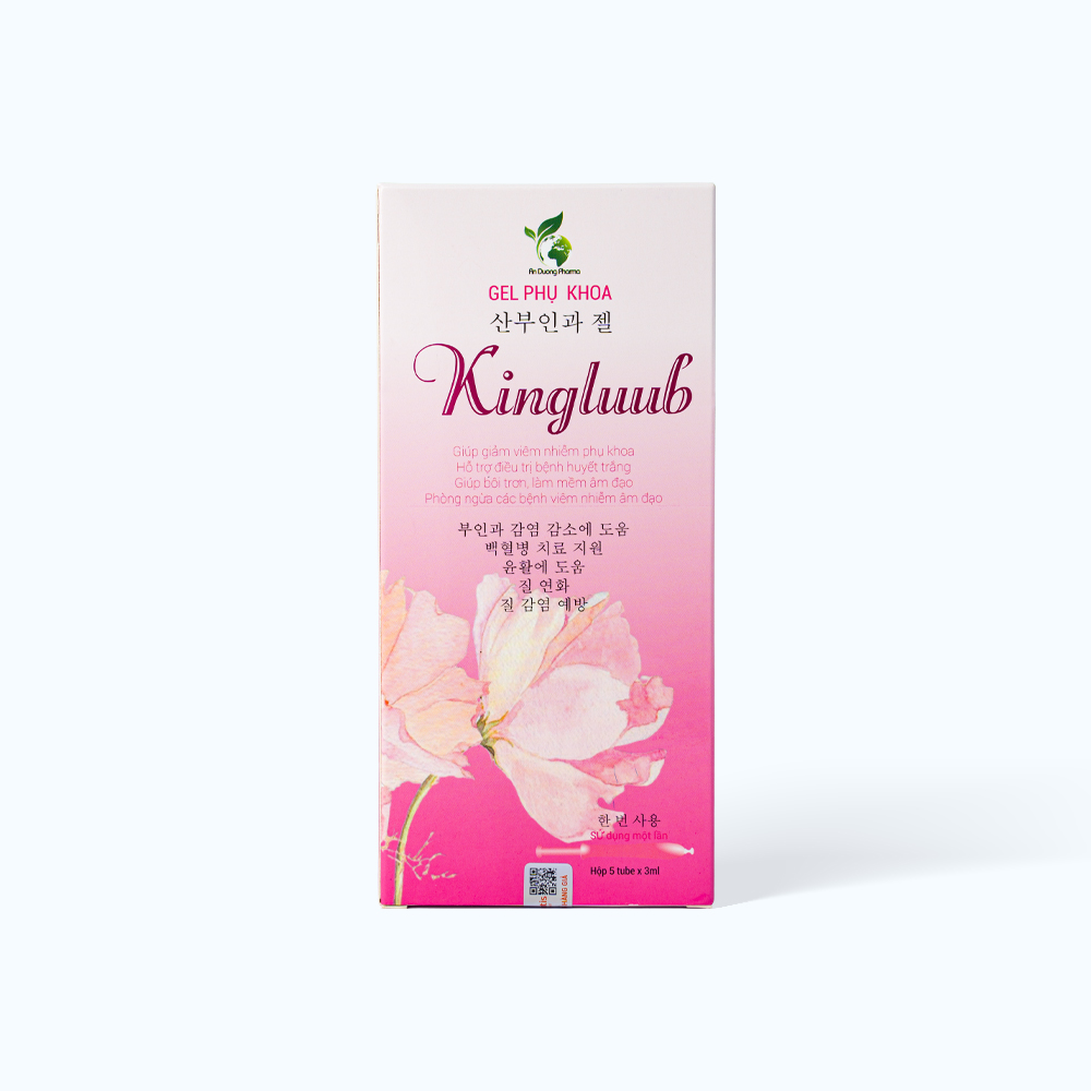 Kingluub Gel Ho Tro Giam Viem Nhiem Phu Khoa (Hop 5 Tuyp)
