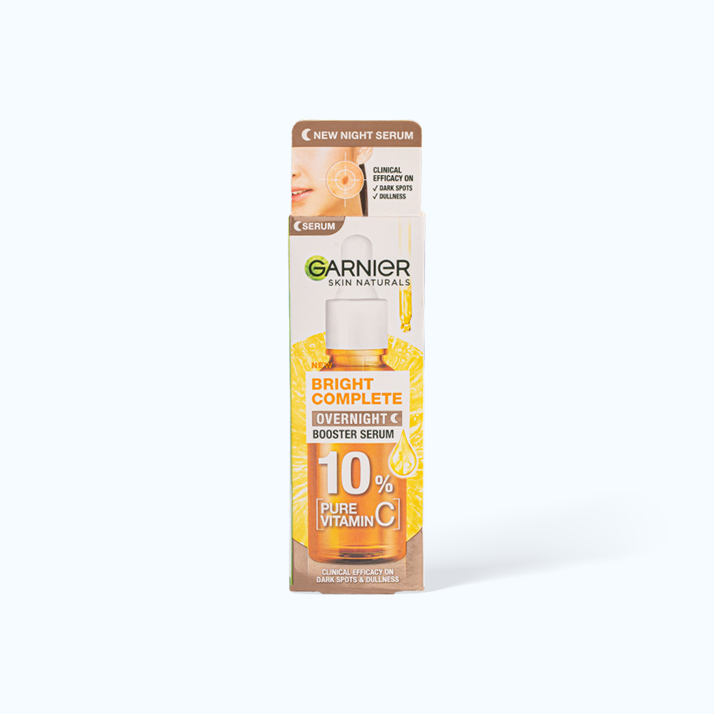 Garnier Serum Lam Sang Da Mo Tham Ban Dem 10% Vitamin C 30ml/Chai